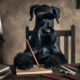 emi the giant schnauzer writes a book and makes corrections