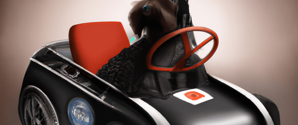 emi the giant schnauzer drives a porsche